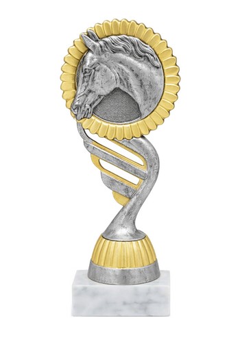 kůň f 407 stříbro-bronz